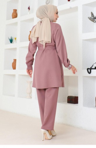 Stenen Gedetailleerd Pak Dusty Rose 19203 15260
