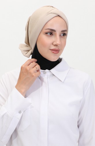 Combed Cotton Outer Bonnet 1248-19 Dark Beige 1248-19