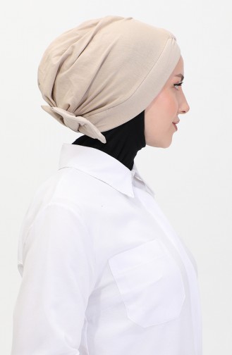 Combed Cotton Outer Bonnet 1248-19 Dark Beige 1248-19