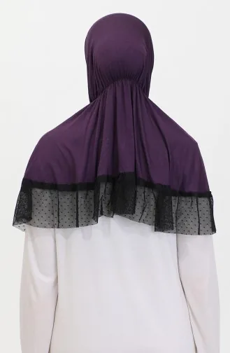 Châle Pratique Détail Détail Tulle 1270-07 Pourpre 1270-07