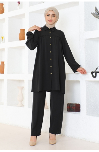 Aerobin Shirt Double Suit 104-01 Black 104-01