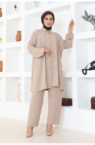 Aerobin Overhemd Dubbel Pak 104-05 Beige 104-05