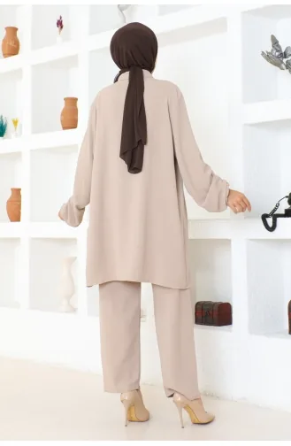 Aerobin Shirt Double Suit 104-05 Beige 104-05