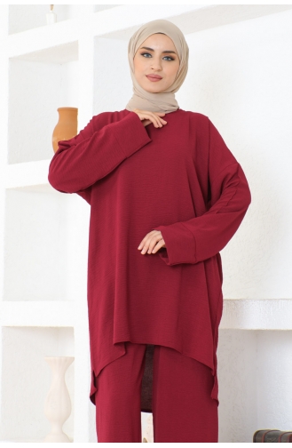 Aerobin Plain Double Suit 105-02 Weinrot 105-02