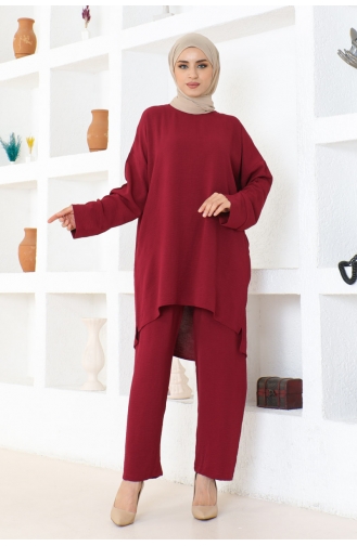 Aerobin Plain Double Suit 105-02 Weinrot 105-02