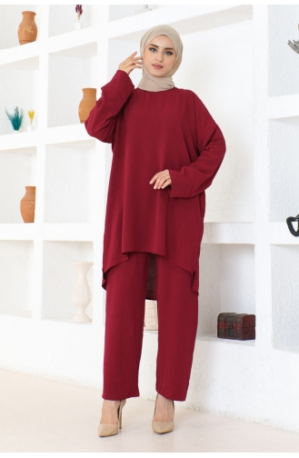 Aerobin Plain Double Suit 105-02 Weinrot 105-02