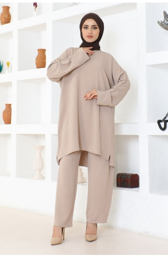 Aerobin Plain Double Suit 105-03 Beige 105-03