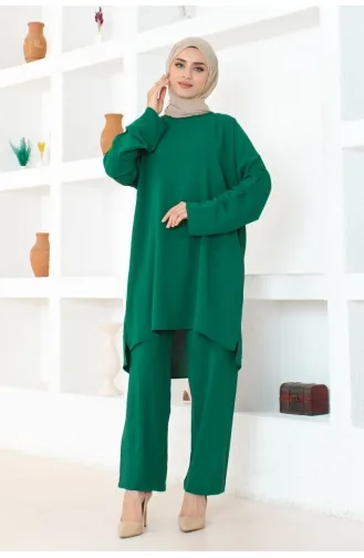 Aerobin Plain Double Suit 105-04 Emerald Green 105-04