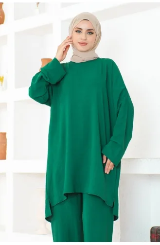 Aerobin Plain Double Suit 105-04 Emerald Green 105-04