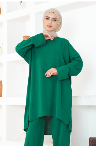 Aerobin Plain Double Suit 105-04 Smaragdgrün 105-04