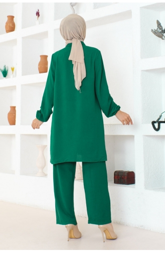 Aerobin Plain Double Suit 105-04 Smaragdgrün 105-04