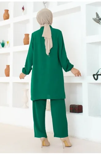 Aerobin Plain Double Suit 105-04 Emerald Green 105-04