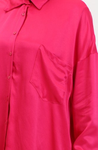 Satin-Tunika-Hose Doppelanzug 0028-01 Fuchsia 0028-01