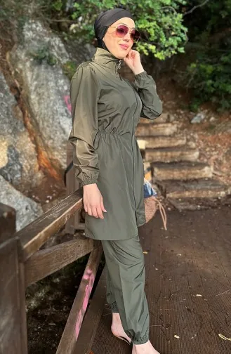 Hijab-badpak Met Tas 2038-02 Kaki 2038-02