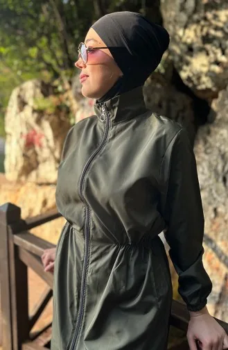 Hijab-badpak Met Tas 2038-02 Kaki 2038-02