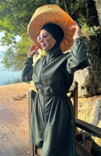 Hijab-badpak Met Tas 2038-02 Kaki 2038-02