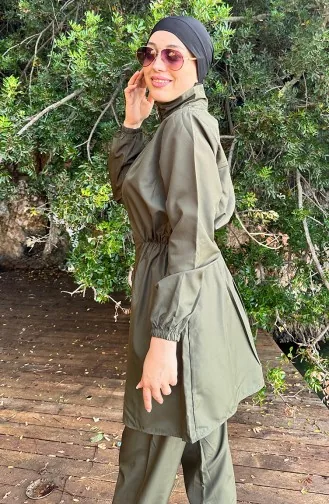 Hijab-badpak Met Tas 2038-02 Kaki 2038-02