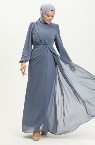 Habillé Hijab Indigo 5711B-04