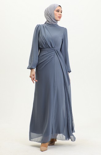 Habillé Hijab Indigo 5711B-04