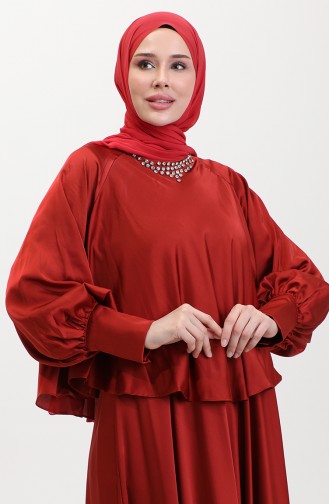 Stoned Satin Abendkleid 6051-08 Kachel 6051-08
