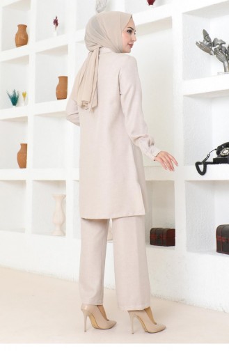 Rüschenanzug Beige 19224 15264
