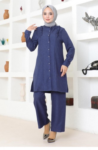 Costume Détail Volant Indigo 19224 15265