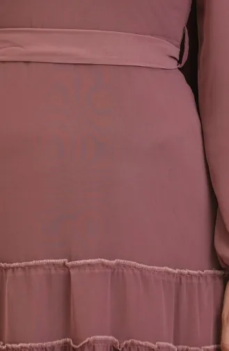 Gerafftes Abendkleid 5712-15 Hellstaubiges Rosa 5712-15