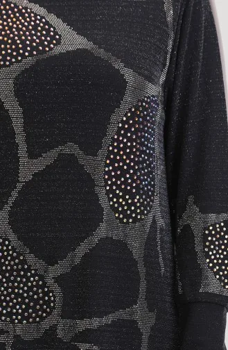 Stone Evening Dress 0432-01 Anthracite 0432-01