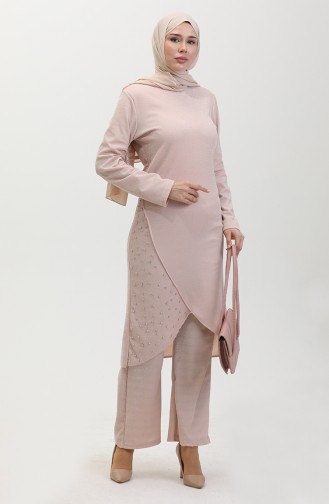 Tailleur Robe De Soirée Pierre 0437-01 Beige 0437-01
