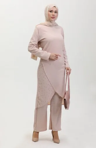 Tailleur Robe De Soirée Pierre 0437-01 Beige 0437-01