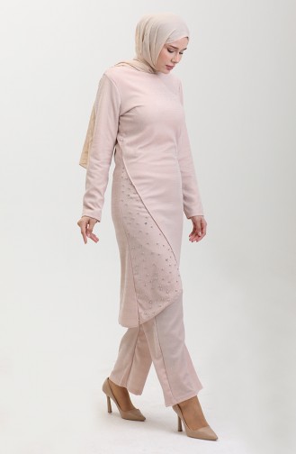 Tailleur Robe De Soirée Pierre 0437-01 Beige 0437-01