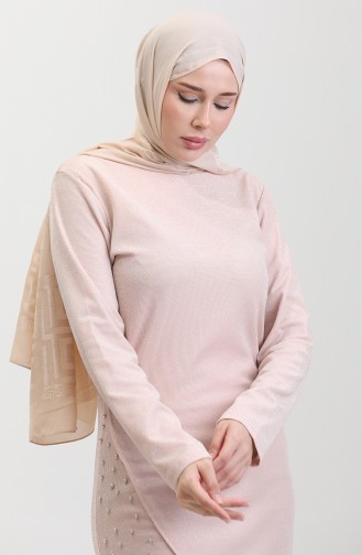Tailleur Robe De Soirée Pierre 0437-01 Beige 0437-01
