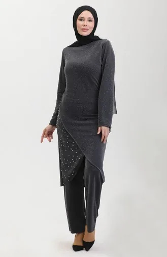 Steiniger Abendkleid-Anzug 0437-06 Grau 0437-06