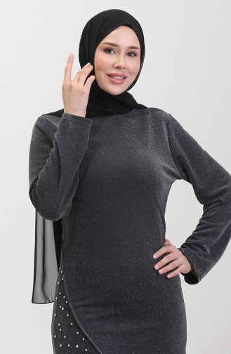 Steiniger Abendkleid-Anzug 0437-06 Grau 0437-06