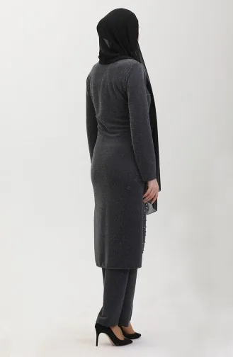 Steiniger Abendkleid-Anzug 0437-06 Grau 0437-06