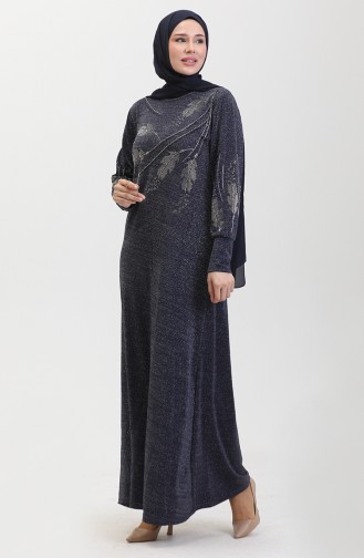 Stone Abendkleid 0431-03 Marineblau 0431-03