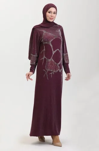 Stone Abendkleid 0432-03 Pflaume 0432-03
