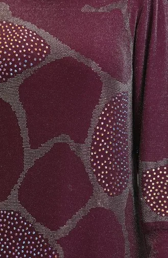 Stone Abendkleid 0432-03 Pflaume 0432-03