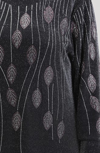Stone Abendkleid 0430-01 Schwarz Rosa 0430-01