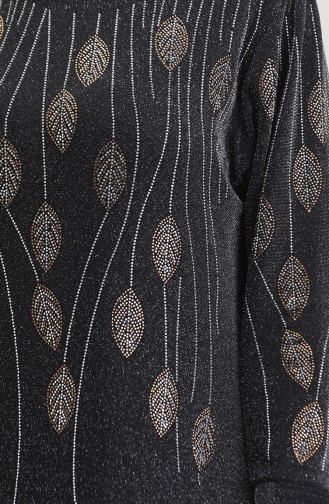 Robe De Soirée Stoned 0430-02 Noir Jaune 0430-02