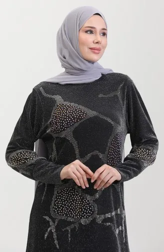 Robe De Soirée Pierre 0432-04 Noir 0432-04