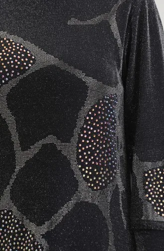 Robe De Soirée Pierre 0432-04 Noir 0432-04