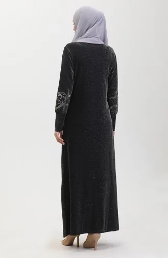 Robe De Soirée Pierre 0432-04 Noir 0432-04