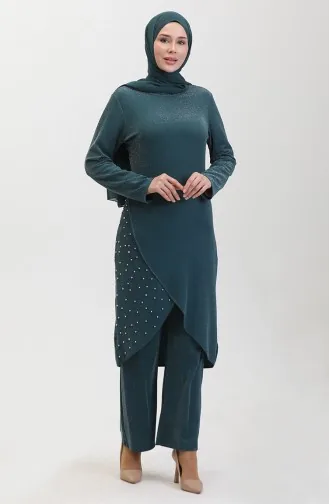 Tailleur Robe De Soirée Pierre 0437-03 Vert Emeraude 0437-03