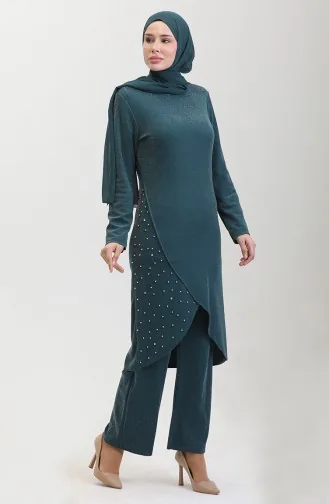 Tailleur Robe De Soirée Pierre 0437-03 Vert Emeraude 0437-03