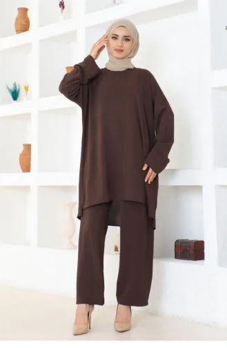 0080Mp Lina Aerobin Suit Brown 17141