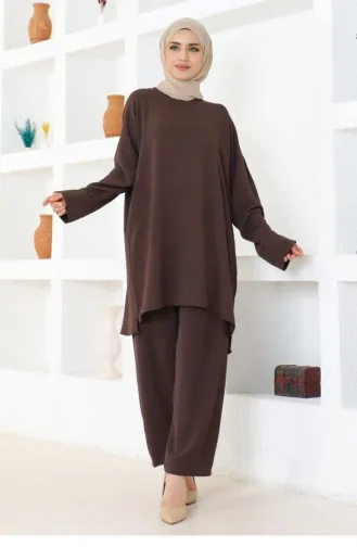 0080Mp Lina Aerobin Suit Brown 17141