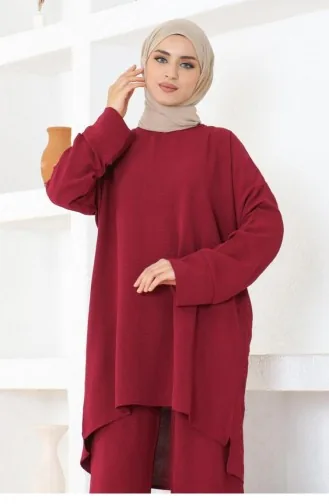 0080Mp Combinaison Lina Aerobin Rouge Claret 17142