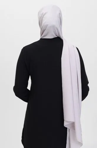 Madame Mary Drop Jacquard Sjaal 19085-04 Lichtgrijs 19085-04