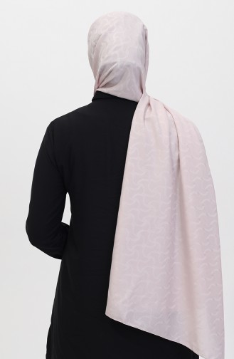Madame Mary İvy Jacquard Shawl 19088-20 Light Powder 19088-20